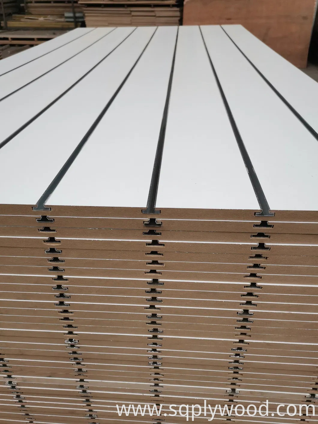 Factory-Groove and Slot White Melamine MDF in 12mm 15mm 18mm